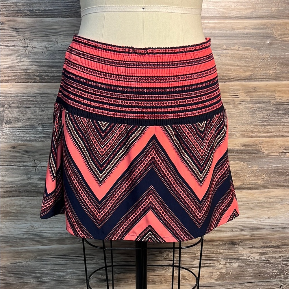 Express Aztec Pattern Short Skirt EUC
